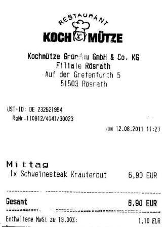 jphb H�ffner Kochm�tze Restaurant
